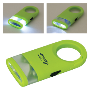 FL8933-LOCKLIGHT CARABINER LED KEY RING-Lime Green